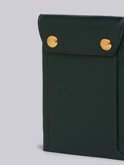 Shop Thom Browne Mail Envelope Phone Holder In Green