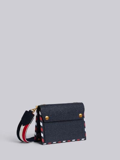 Shop Thom Browne Airmail Print Envelope Bag In Blue