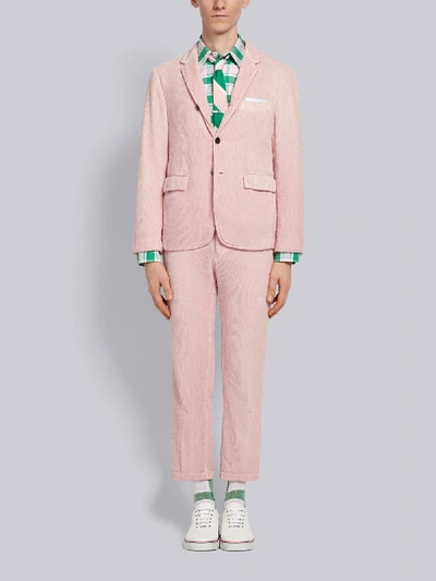 Shop Thom Browne Garment Dye Corduroy Chino In Pink