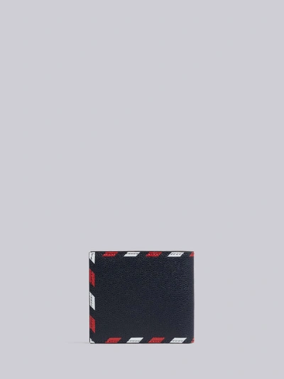 Shop Thom Browne Airmail Print Billfold Wallet In Blue