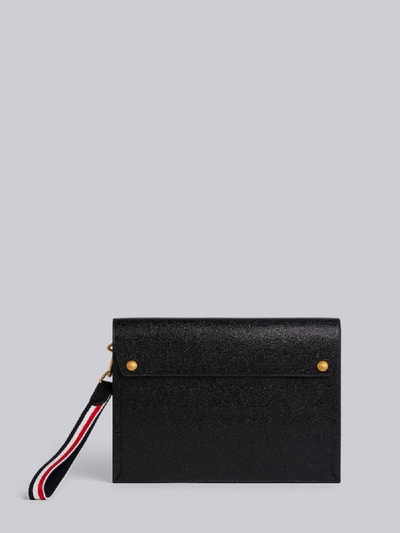 Shop Thom Browne Rwb Twill Large Mail Envelope In Black