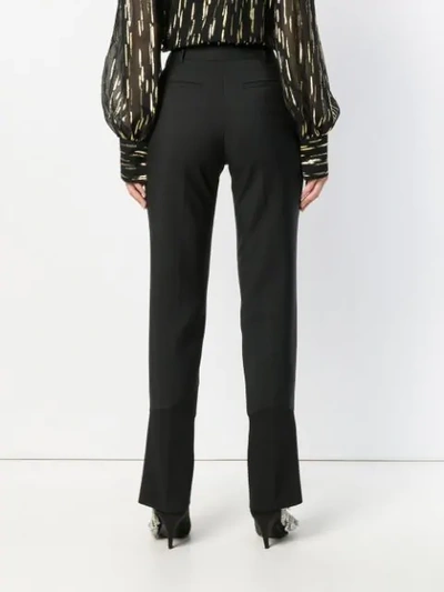 Shop Givenchy Crepe Zipper Pants In Black