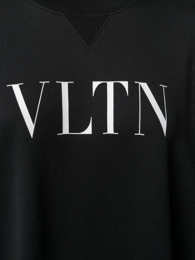 VALENTINO VLTN PRINT SWEATSHIRT DRESS - 黑色