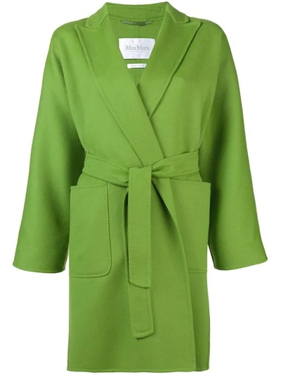 Shop Max Mara Wrap In Green