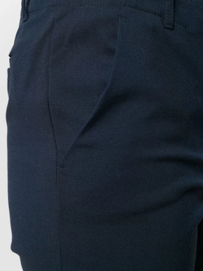 Shop Emporio Armani Classic Slim Trousers In Blue