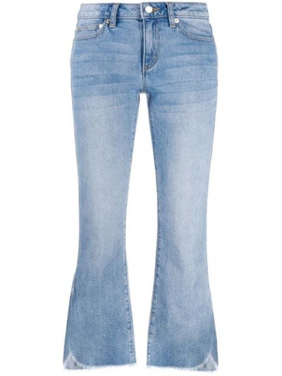 Shop Michael Michael Kors Cropped Jeans In Blue