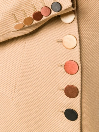 Shop Marco De Vincenzo Corduroy Buttoned Coat In Neutrals