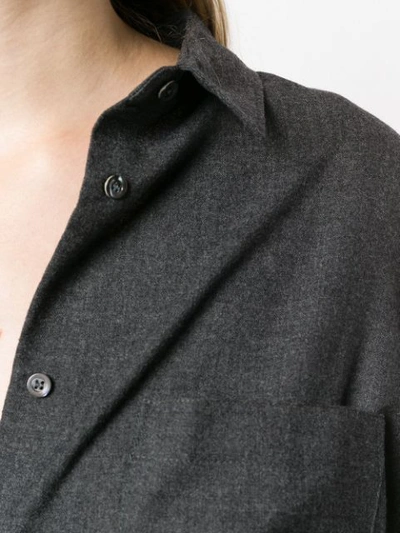 Shop Aspesi Button-down Shirt - Grey