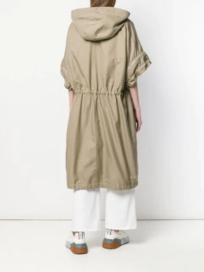 Shop Stella Mccartney 'blake' Parka In Neutrals