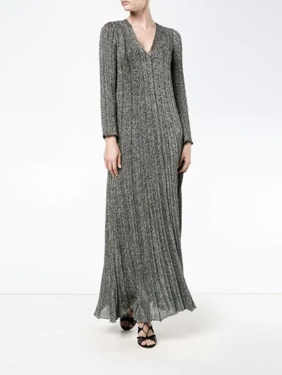 Shop Missoni Lurex Knitted Dress In Black