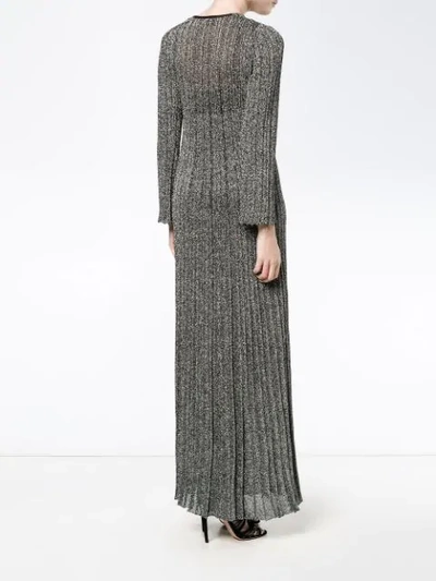 Shop Missoni Lurex Knitted Dress In Black