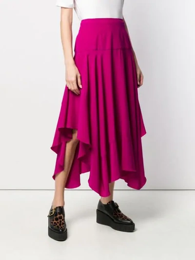 Shop Stella Mccartney Asymmetric Skirt In Purple