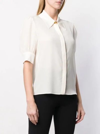 Shop Stella Mccartney Short Sleeve Blouse In White