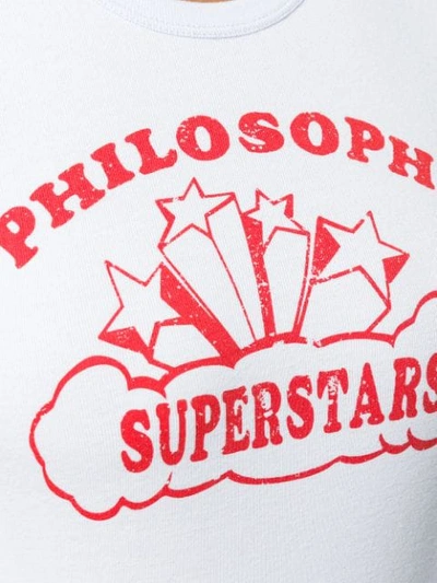 Shop Philosophy Di Lorenzo Serafini Logo Print T-shirt In Blue