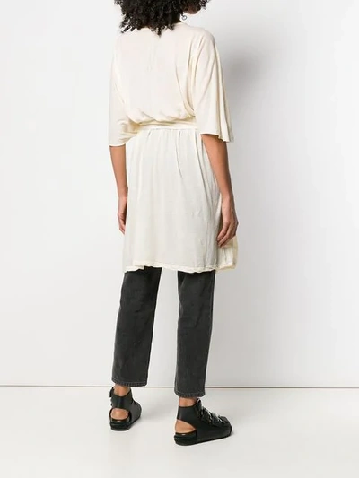 Shop Rick Owens Drkshdw Belted T In White