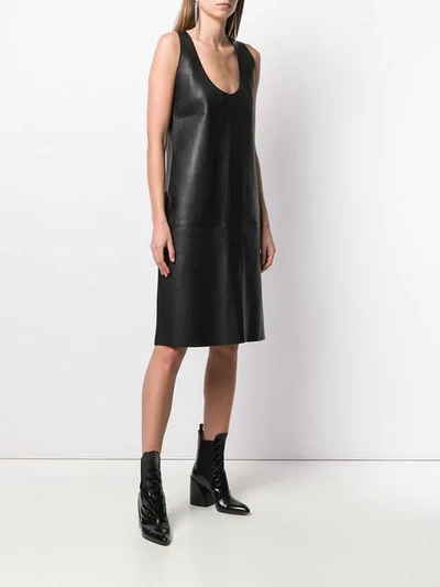 Shop Bottega Veneta Shift Dress In Black