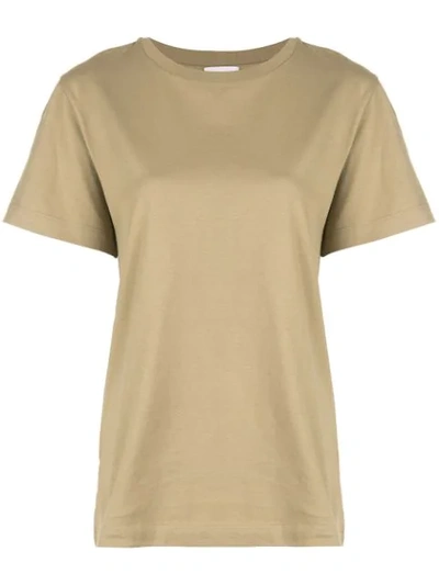 Shop Ferragamo Basic T-shirt In Brown