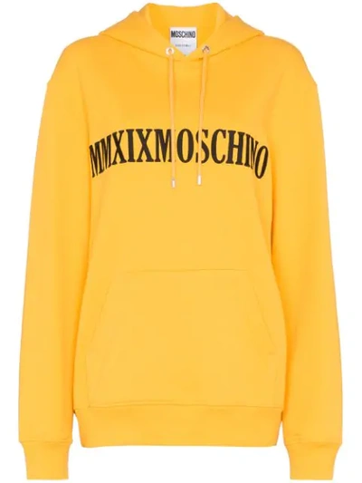 Shop Moschino Logo In 5039 Yellow