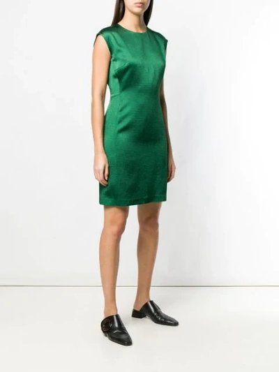 Shop Theory Fitted Midi Dress In Verde