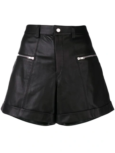 Shop Isabel Marant High Waist Shorts In Black