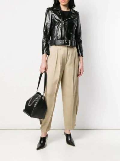 GIVENCHY HIGH-WAISTED MILITARY TROUSERS - 大地色