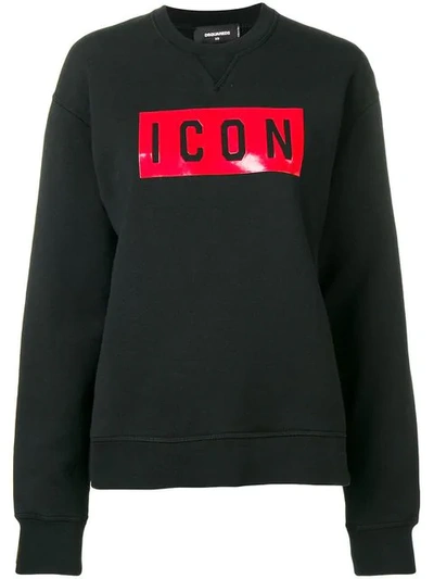 Dsquared2 D Squared Dsquared Icon Printed Sweatshirt In Black | ModeSens