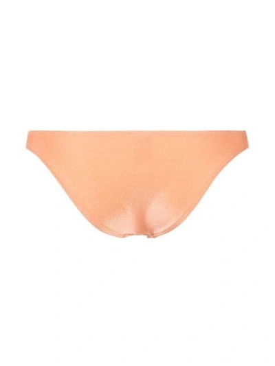 Shop Suboo Verano Lurex Slim Bikini Bottoms In Orange