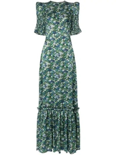 Shop The Vampire's Wife No.11 Floral Print Dress In Green