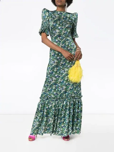 Shop The Vampire's Wife No.11 Floral Print Dress In Green
