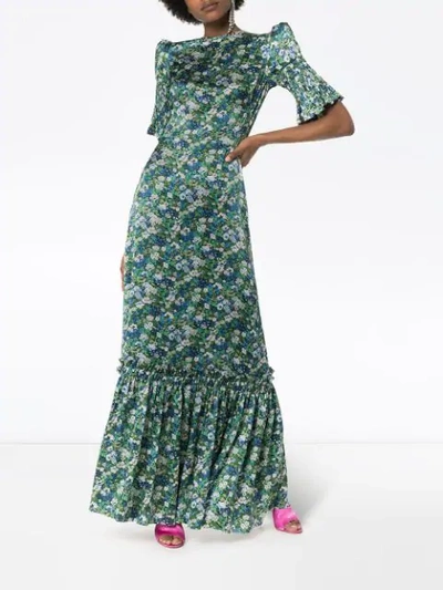 Shop The Vampire's Wife No.11 Floral Print Dress In Green