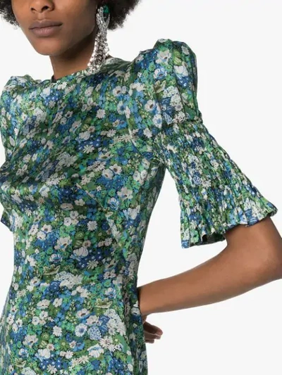Shop The Vampire's Wife No.11 Floral Print Dress In Green