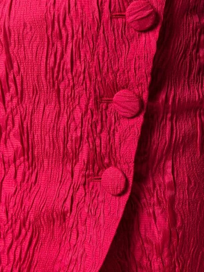 Shop Alexa Chung Split Wrap Front Midi Skirt In Red