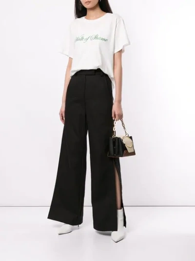 Shop Walk Of Shame Wide-leg Trousers In Black