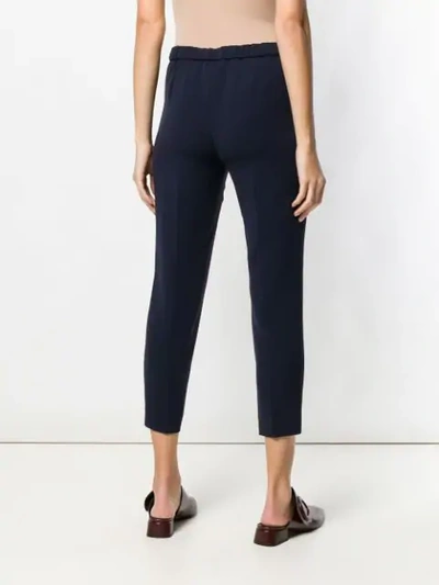 Shop Theory Classic Cropped Trousers In Blue