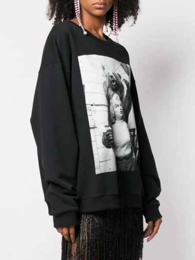 Shop Christopher Kane Photo Print Sweatshirt - Black