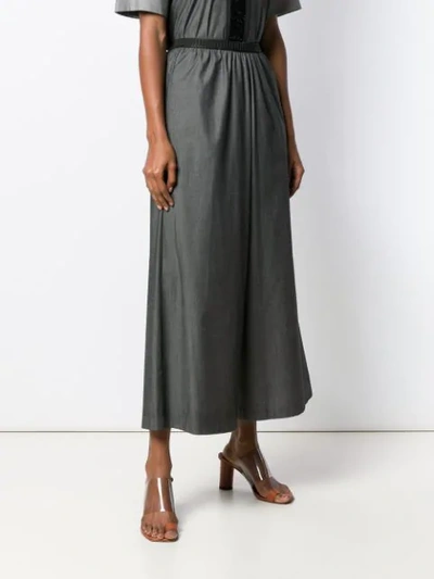 Shop Antonio Marras Wide Leg Trousers - Grey