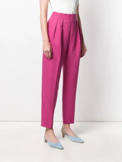 Shop Theory High Waisted Trousers In Pink