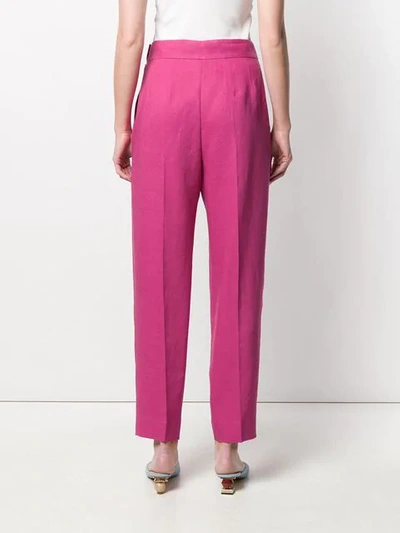 Shop Theory High Waisted Trousers In Pink
