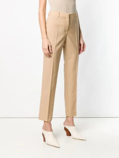 Shop Givenchy High Waisted Tailored Trousers In Neutrals