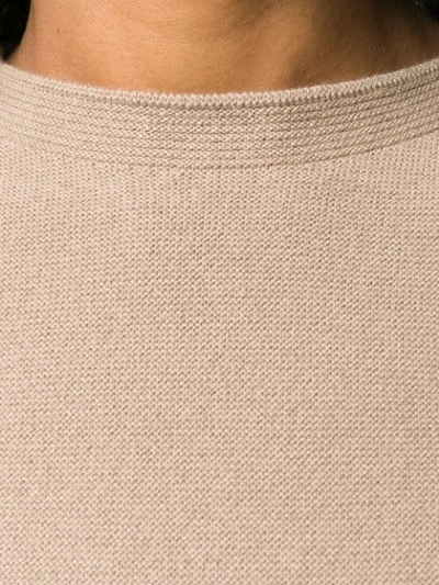 Shop Peserico Round Neck Jumper - Brown