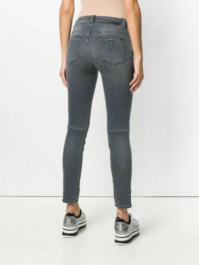 Shop Ben Taverniti Unravel Project Lace-up Jeans In Grey