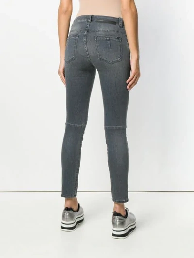 Ben Taverniti Unravel Project Lace-up Jeans In Grey