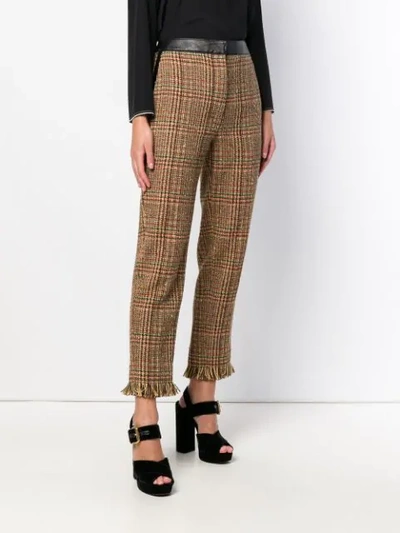 Shop Sonia Rykiel Checked Straight In Brown