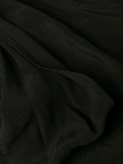 RICK OWENS DRAPED LONG DRESS - 黑色