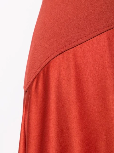 Shop Dion Lee Transfer Skirt In Red