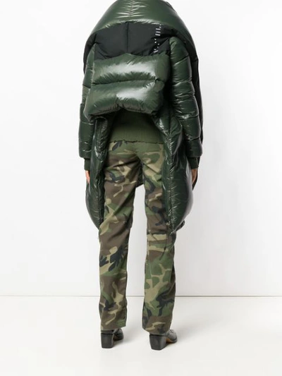 Ben Taverniti Unravel Project Oversized Padded Coat In Green