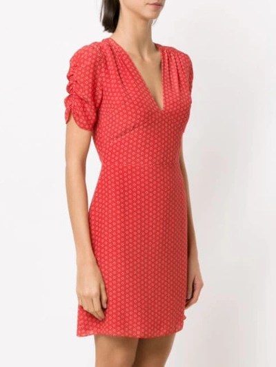 Shop Nk Printed Silk Dress In Red