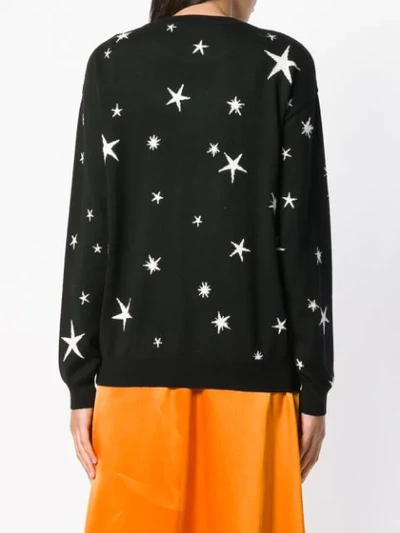 Shop Moschino Space Teddy-print Sweater - Black