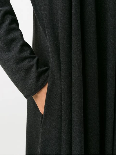 ALCAÇUZ LAPELA开襟式大衣 - 黑色