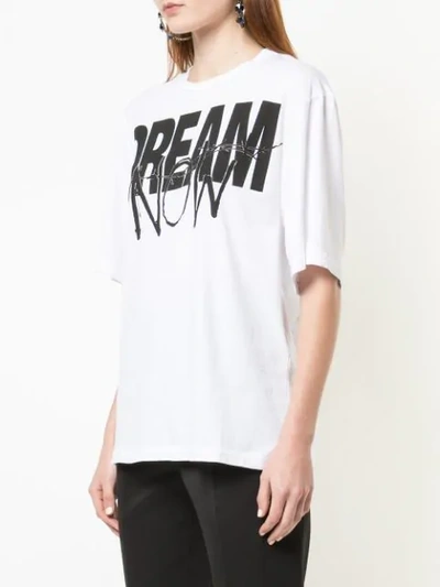 Shop Haider Ackermann Dream Now T-shirt In White
